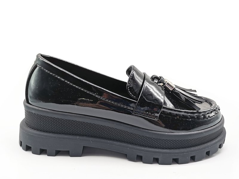 Black Patent Leather Loafers
