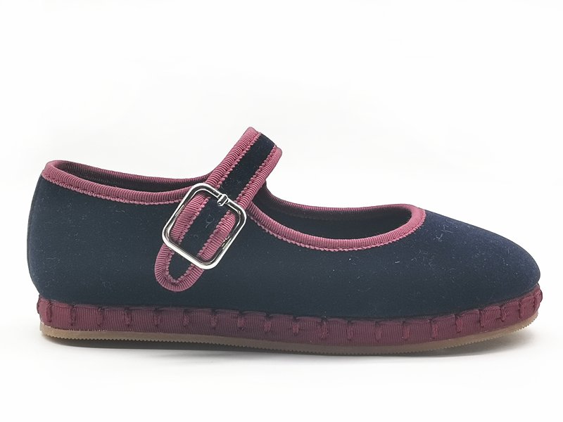Girls' Navy Mary Jane Flats