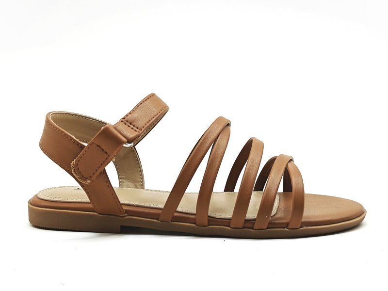 Kids' Brown Strappy Sandals