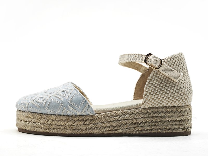 Kids' Light Blue Espadrille Sandals