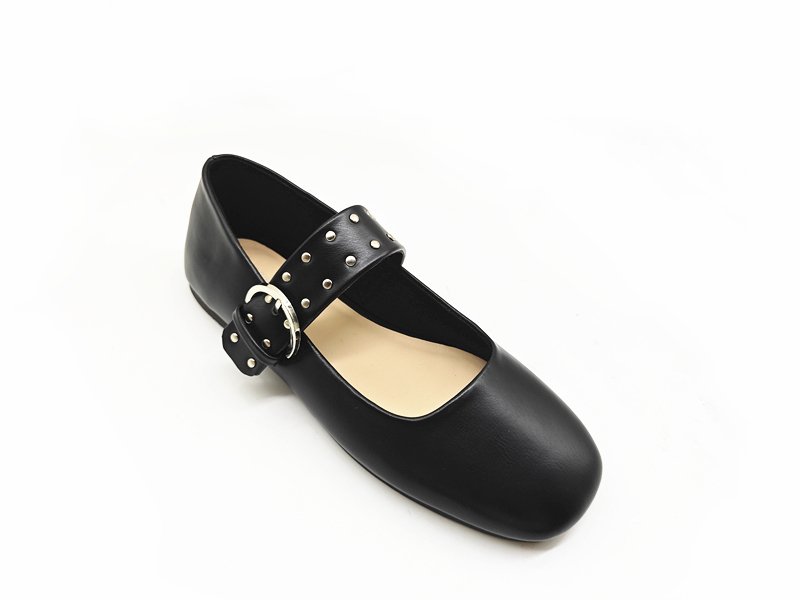 Girls' Black Patent Leather Mary Jane Flats
