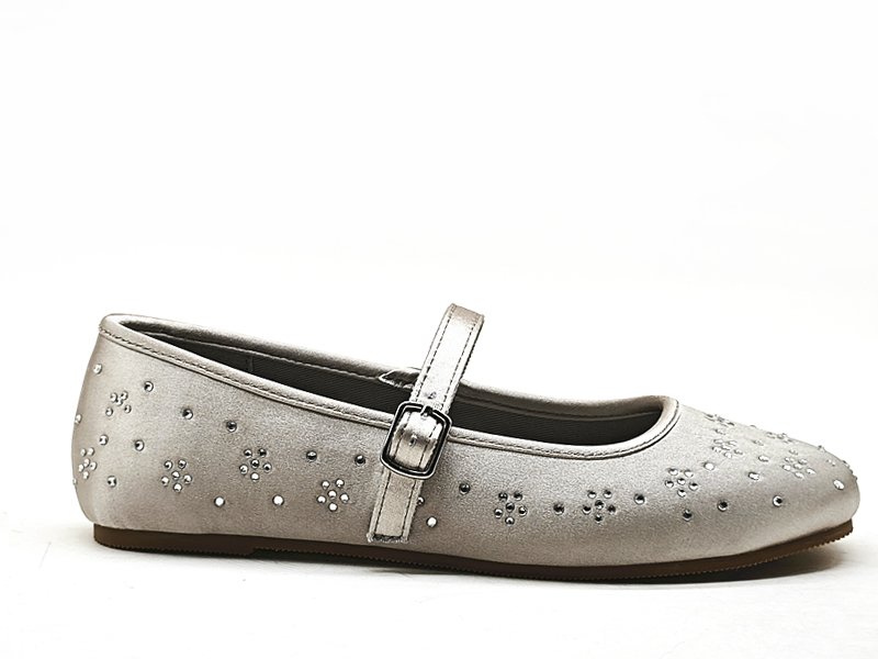 Kids' Sparkling Silver Mary Jane Shoes