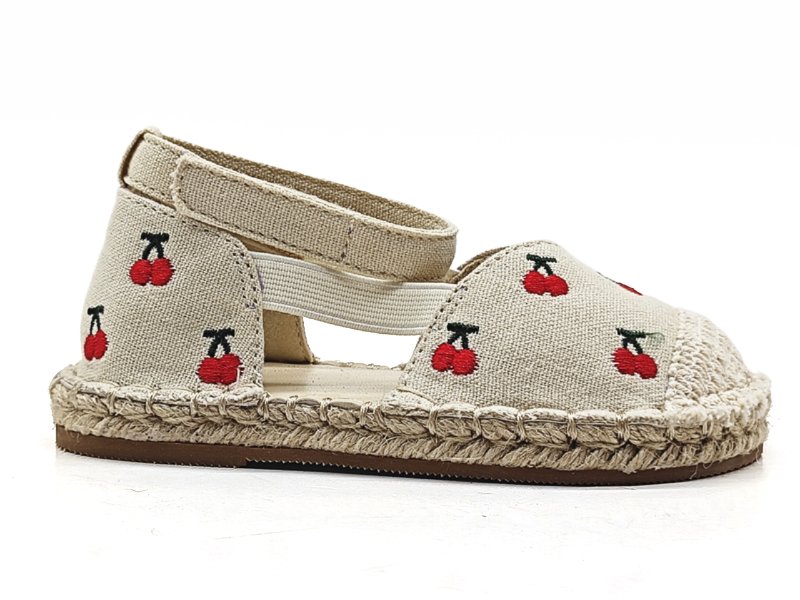 Cherry - Embroidered Espadrille Sandals