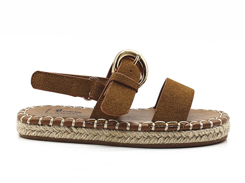 Suede Espadrille Sandals